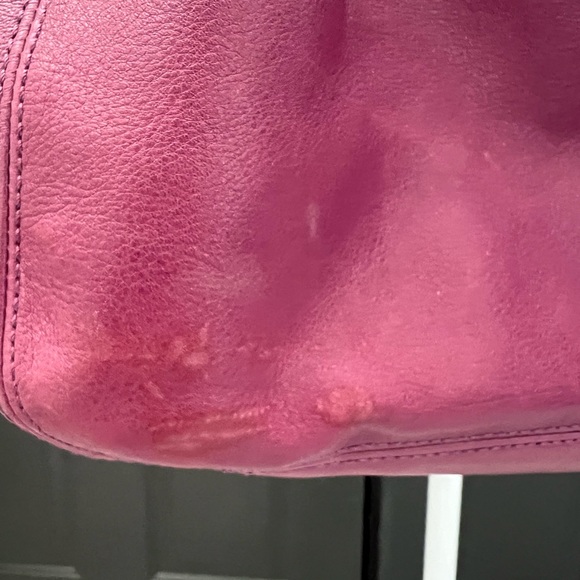 Coach Purple Shoulder Bag with Gold Accents - Picture 4 of 12